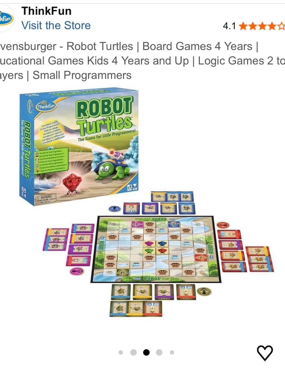 Robot Turtles The Game For Little Programmers! Basic Coding Concepts Ages 4 + - Picture 11 of 14
